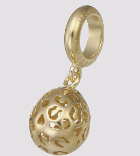 Leopard Cut Drop Gold Charm