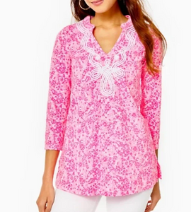 Lilly Pulitzer Kaia Knit Tunic Pink Shandy Size L -50% off