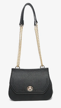 Load image into Gallery viewer, Lottie Crossbody Bag with Chain Handle in Black
