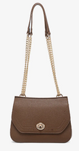 Load image into Gallery viewer, Lottie Crossbody w/ Chain Handle in Congac Brown
