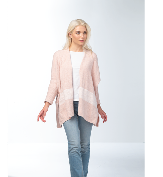 Soft Cardigan in Pink or Oatmeal