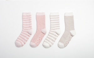 Lounge Fuzzy Socks in Blush or Oatmeal