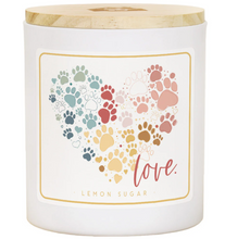 Load image into Gallery viewer, Love Pawprint Heart Candle
