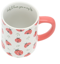Load image into Gallery viewer, Lucky to Have You in My Life - 17oz Ladybug Mug
