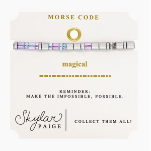 Magical Tila Morse Code Bracelet