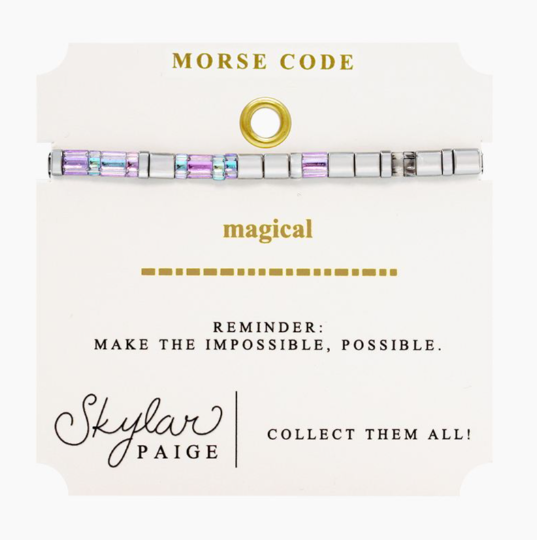 Magical Tila Morse Code Bracelet