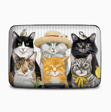 Mary Lake Thompson Cats Armored Wallet RFID Protection