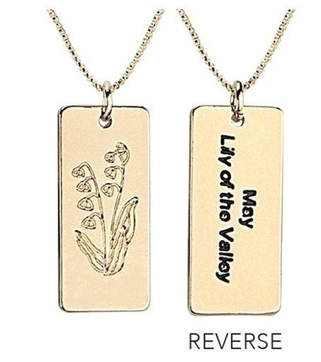 May Birth Flower Necklace