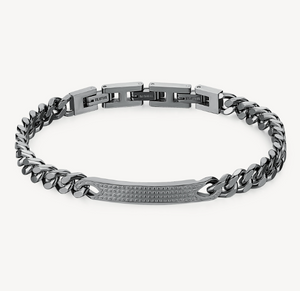 Men's Grumetta Chain Bracelet Ruthenium by Brosway