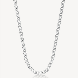 Men's Stainless Steel Curb Chain Necklace by Brosway