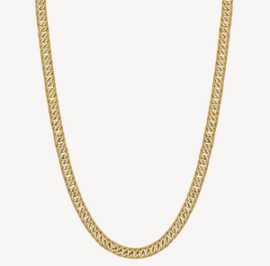 Men's Stainless Steel Gold Groumette Chain Necklace by Brosway