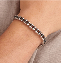 Load image into Gallery viewer, Men's Brosway Stainless Steel Backliner Bracelet
