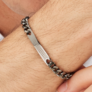 Men's Grumetta Chain Bracelet Ruthenium by Brosway