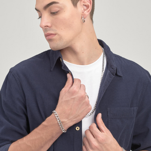 Men's Stainless Steel Chain Bracelet by Brosway