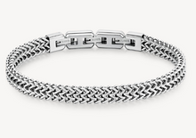 Load image into Gallery viewer, Men&#39;s Stainless Steel Double Chain Bracelet by Brosway
