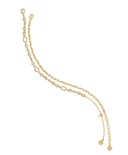 Load image into Gallery viewer, Mini Elisa and Abbie Gold Set of 2 Delicate Chain Bracelets
