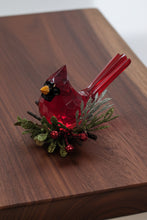 Load image into Gallery viewer, Mistletoe Cardinal Figurine
