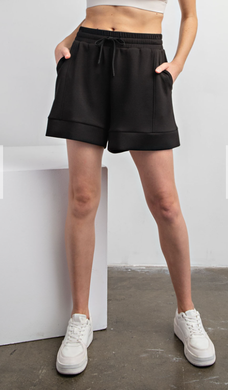 Modal Scuba Pocket Shorts Black - super soft