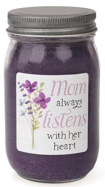 Fresh Flowers Mom Gift Candle