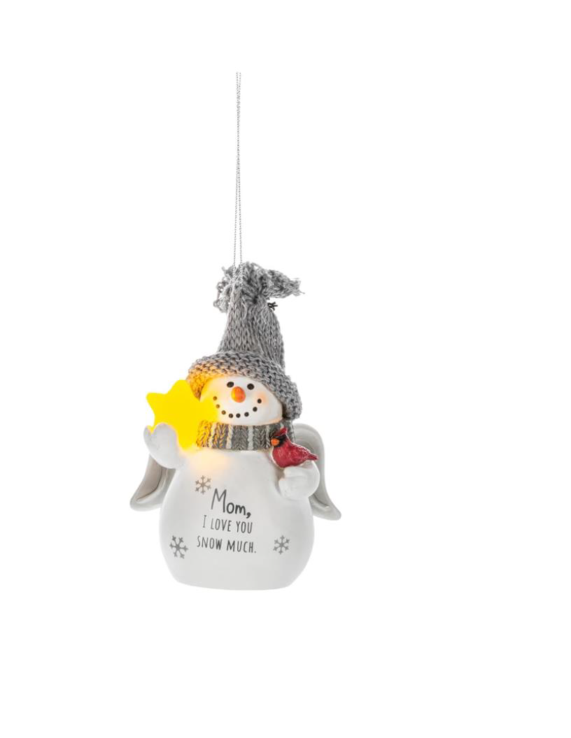 Mom, I Love You Snow Much Light Up Holiday Ornament