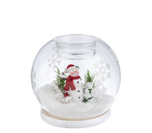 Load image into Gallery viewer, Montages Snowman Tealight Holder
