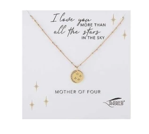 Mother Of Four Star Necklace