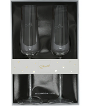 Load image into Gallery viewer, Mr &amp; Mrs Gift Boxed Toasting Glasses
