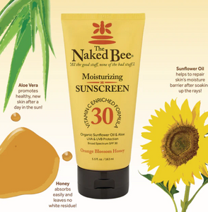 Naked Bee Orange Blossom Honey SPF 30 Moisturizing Sunscreen