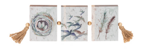 Nature Triptych Joined Art Block Decor