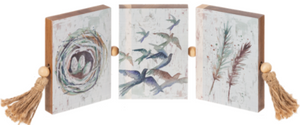 Nature Triptych Joined Art Block Decor