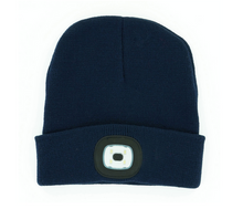 Load image into Gallery viewer, Rechargeable Night Scope LED Navy Beanie
