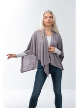 Load image into Gallery viewer, Neutral Bordeaux Cardi Wraps
