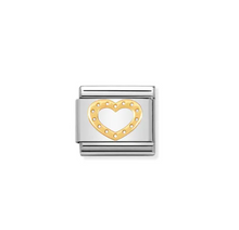 Load image into Gallery viewer, Nomination Composable Gold Heart with Dots
