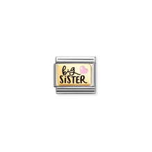 Load image into Gallery viewer, Nomination Composable Link Big Sister with Pink Heart
