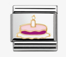 Load image into Gallery viewer, Nomination Composable Link Birthday Cake with Candle
