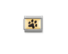 Load image into Gallery viewer, Nomination Composable Link Black Paw Print
