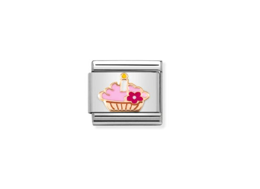 Nomination Composable Link Cupcake with Candle