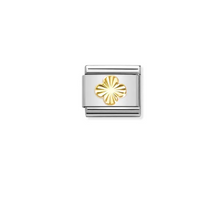 Load image into Gallery viewer, Nomination Composable Link Four-Leafed Clover Etched Detail

