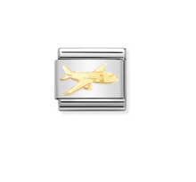Load image into Gallery viewer, Nomination Composable Link Gold Airplane

