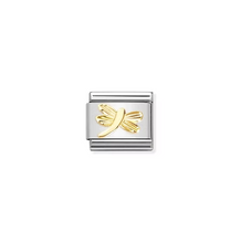 Load image into Gallery viewer, Nomination Composable Link Gold Dragonfly Etched Detail
