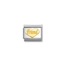 Load image into Gallery viewer, Nomination Composable Link Gold Friend Heart
