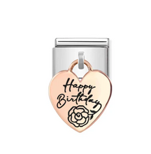 Load image into Gallery viewer, Nomination Composable Link Happy Birthday Heart Pendant
