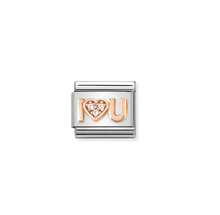 Load image into Gallery viewer, Nomination Composable Link I Heart You with CZ
