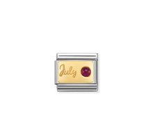 Load image into Gallery viewer, Nomination Composable Link July with Birthstone
