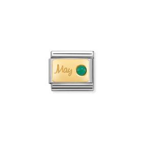 Nomination Composable Link May with Birthstone