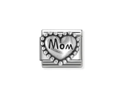 Nomination Composable Link Mom in Sterling Silver Heart