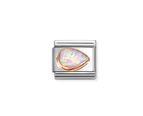Nomination Composable Link Pink Opal Drop Right