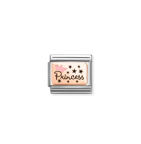 Nomination Composable Link Princess with Pink Crown
