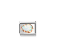 Load image into Gallery viewer, Nomination Composable Link White Opal Drop Left
