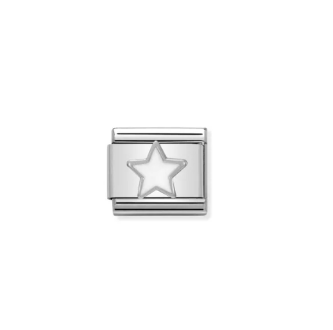 Nomination Composable Link White Star